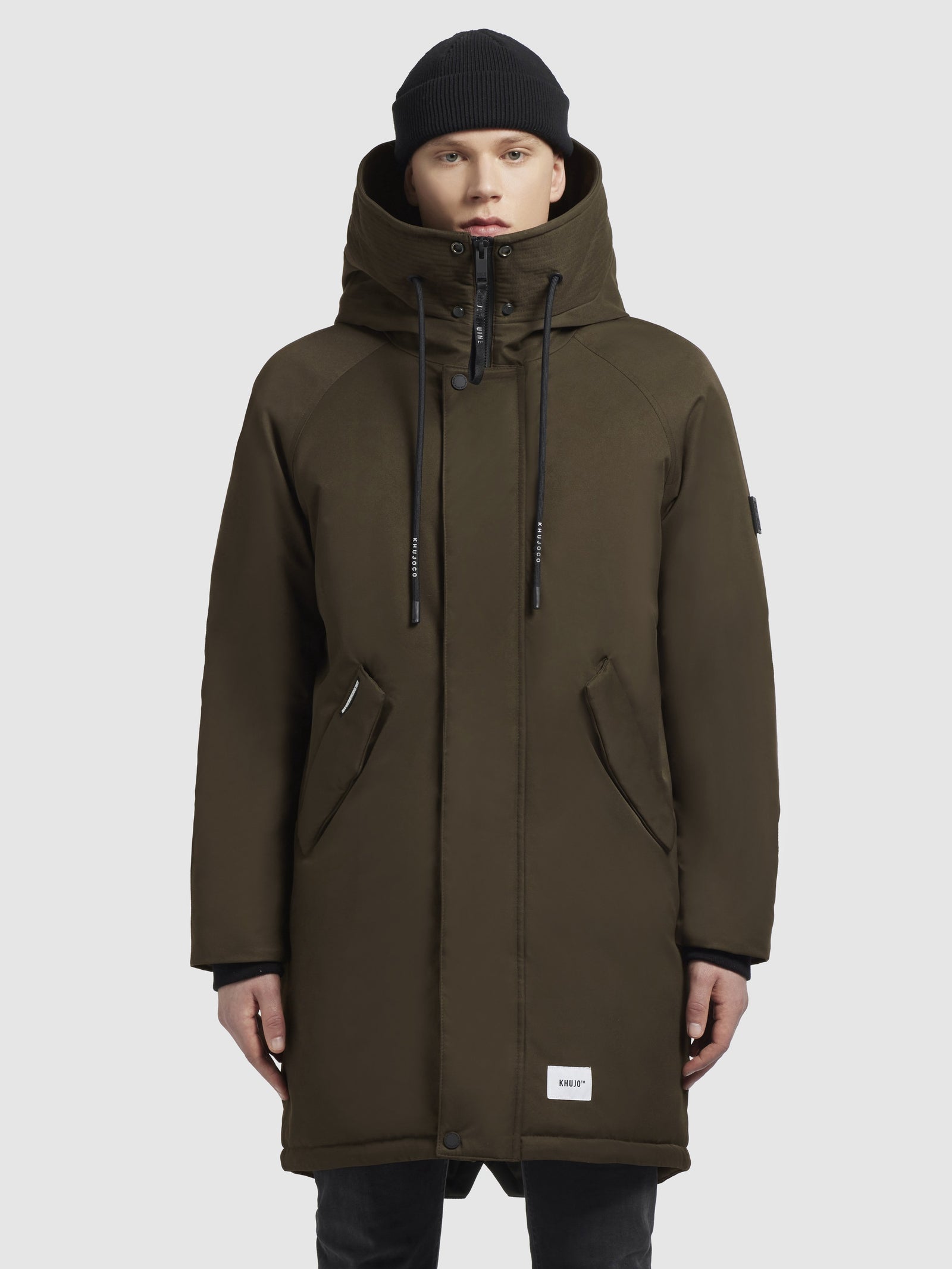 HANT - Parka - dunkeloliv