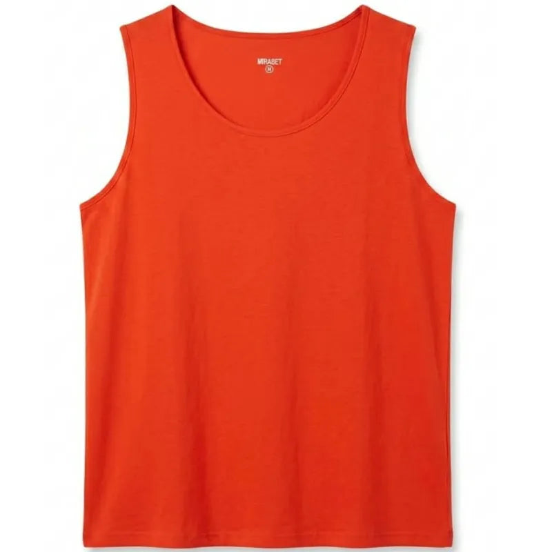Débardeur en Viscose Rouge
