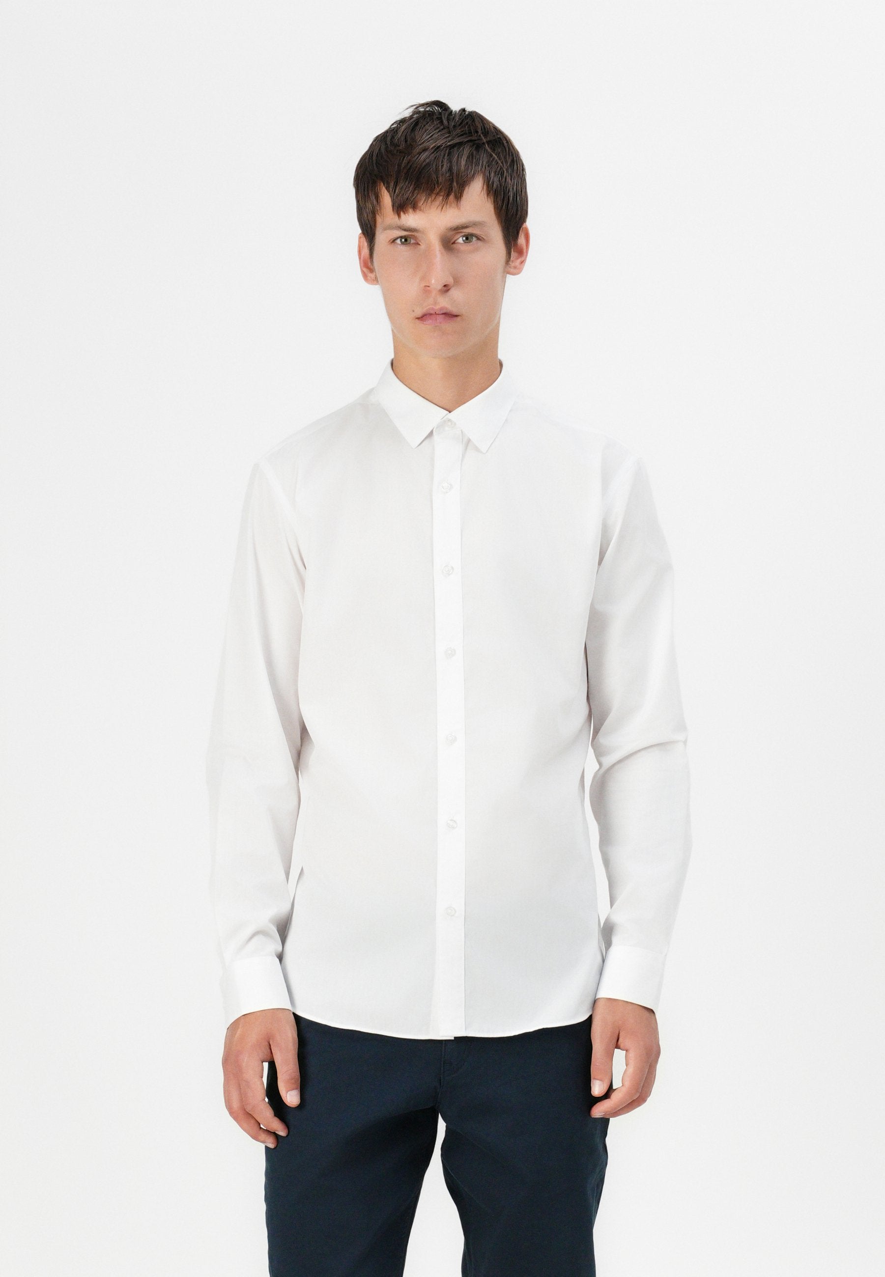 JJJOE PLAIN - Chemise - white
