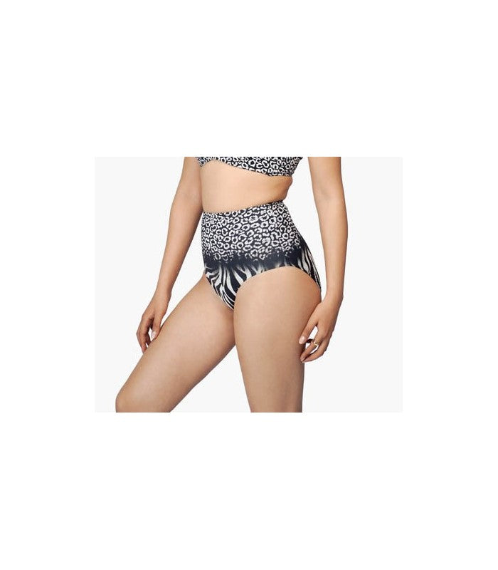 Bas de Bikini Taille Haute Zèbre
