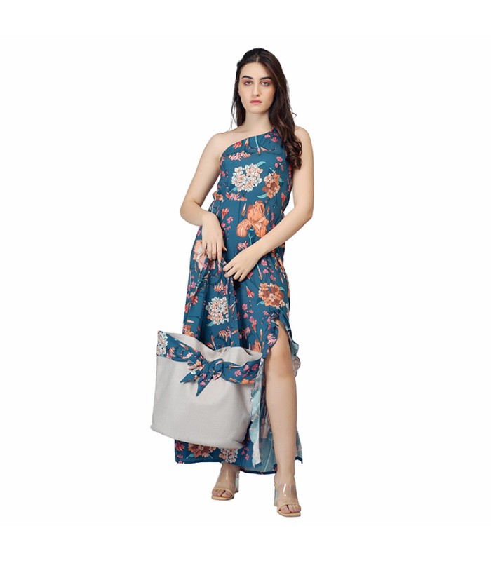 Robe de Plage Longue Imprimé Floral