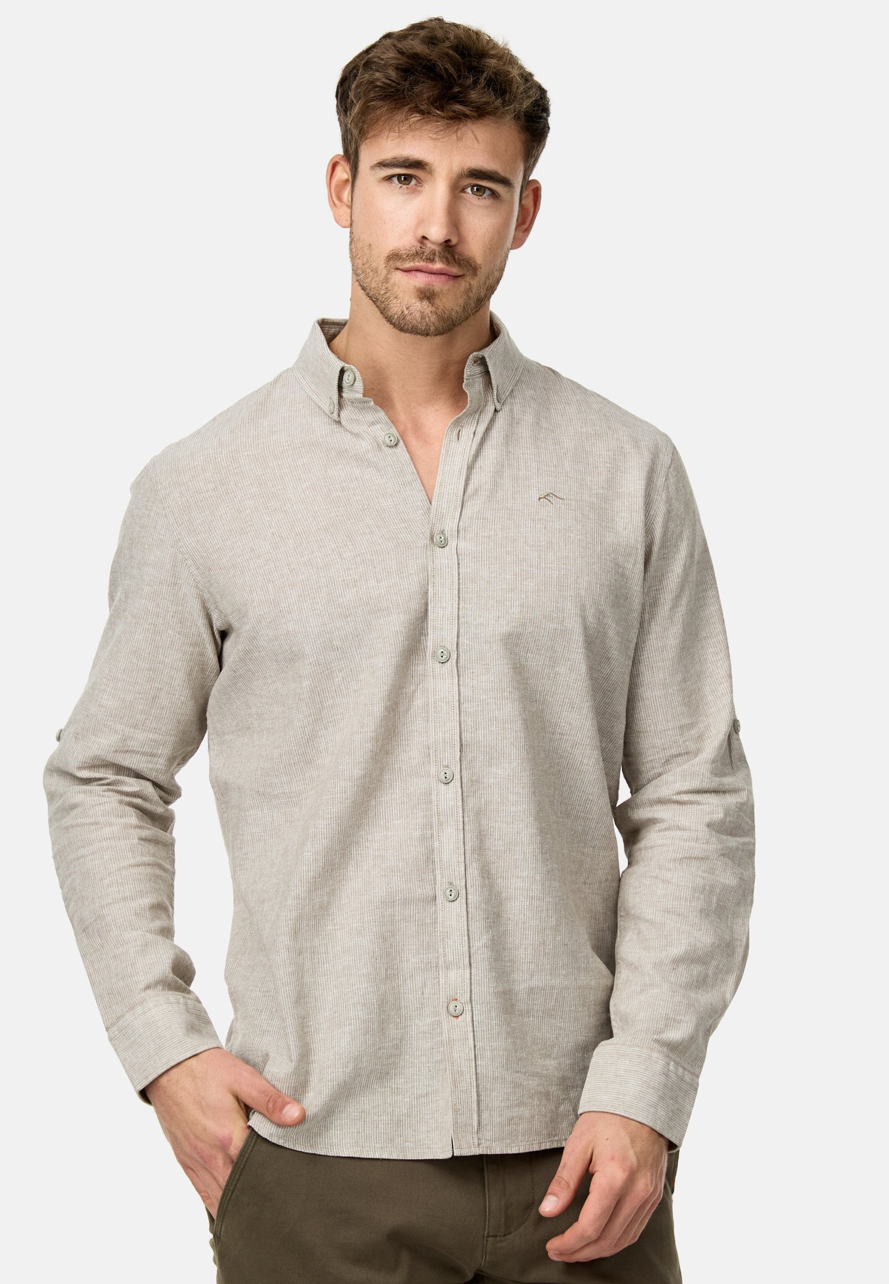 LANGARM THEON - Chemise - covert green
