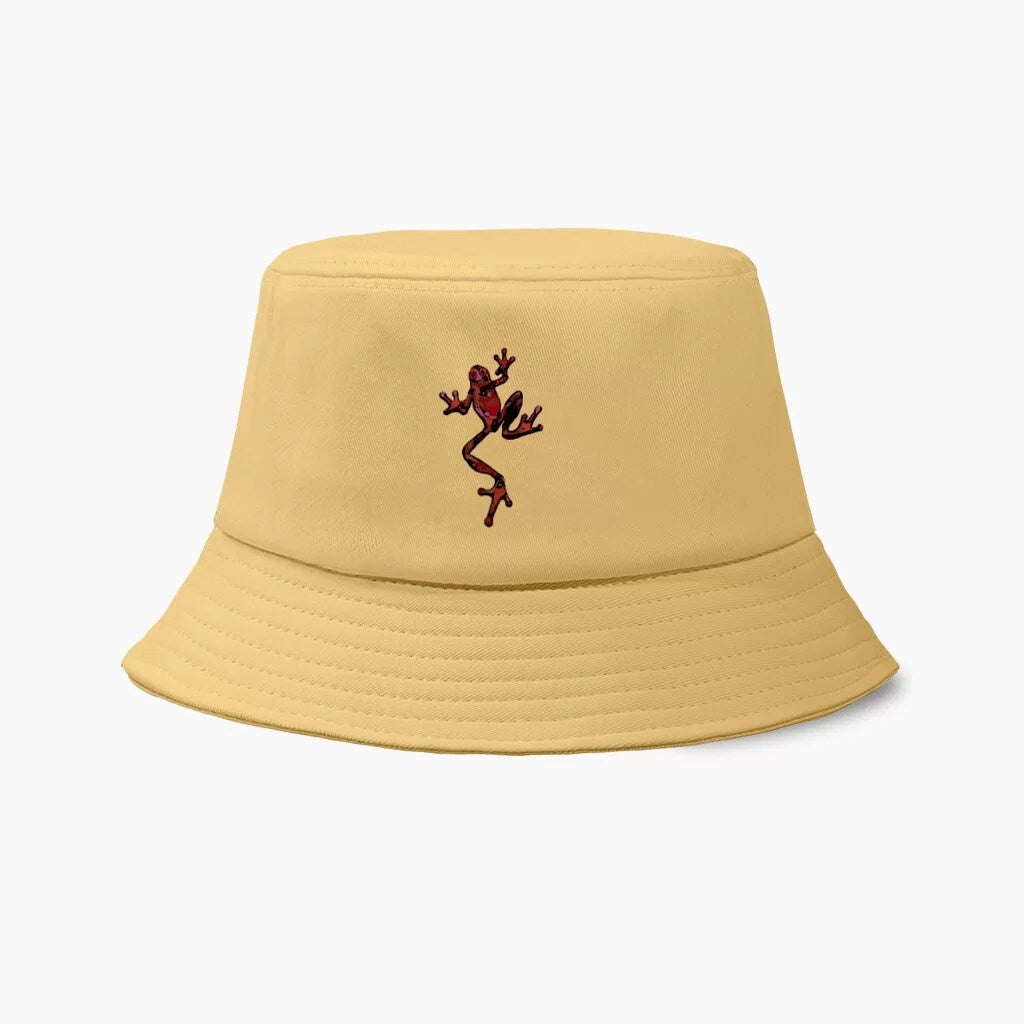 Chapeau Bob Grenouille Jaune Rouge