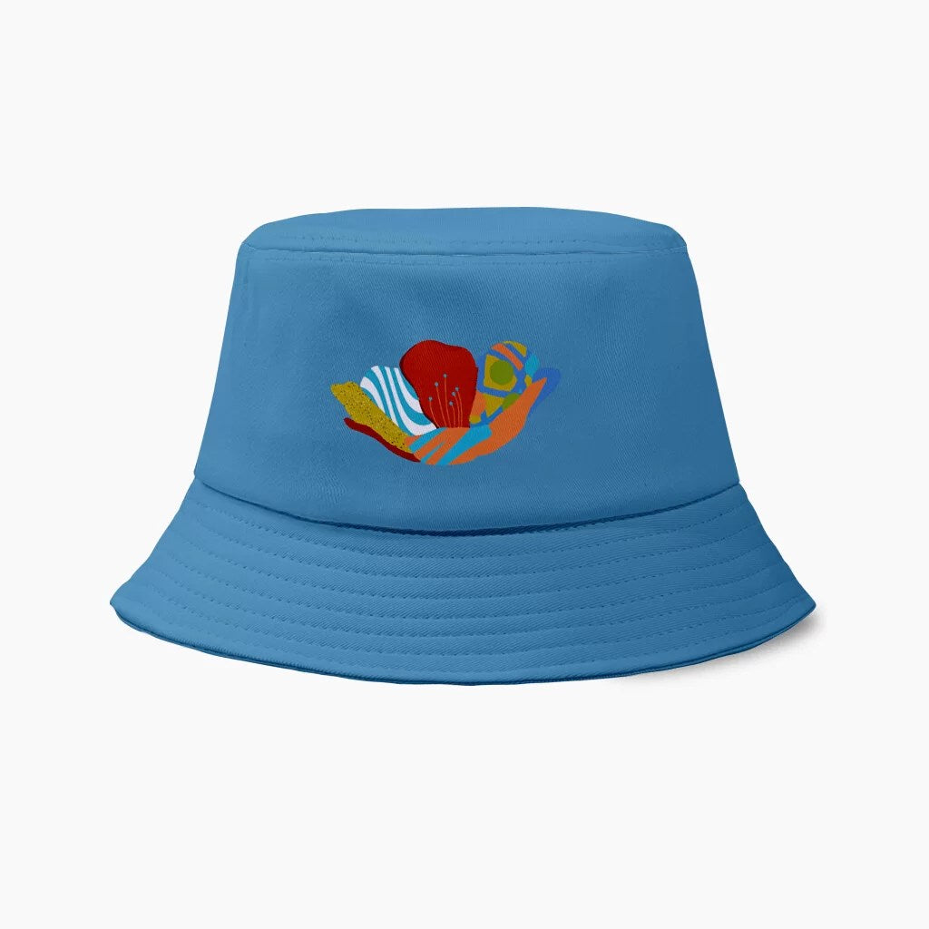 Chapeau Bob Psychédélique Bleu