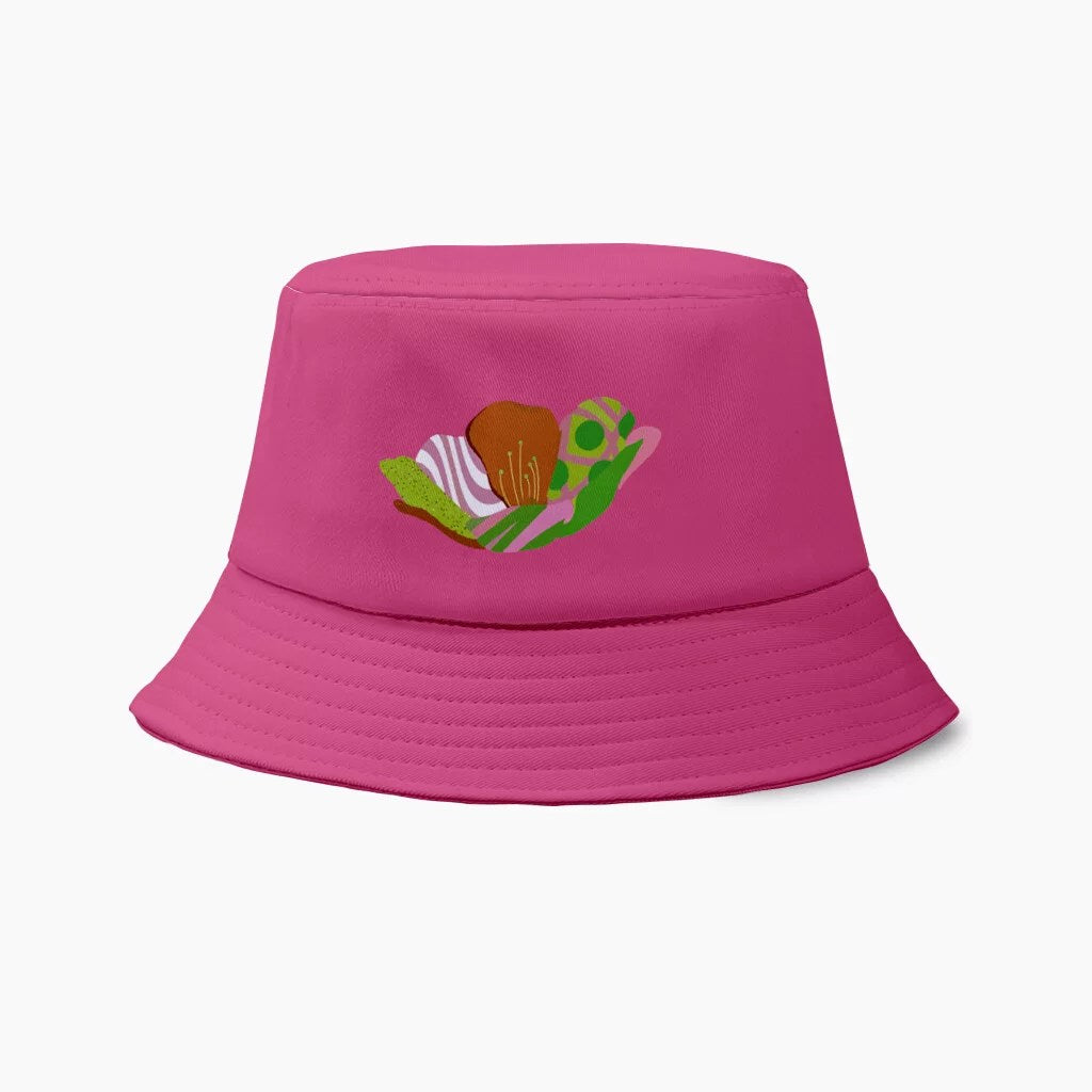 Chapeau Bob Psychédélique Rose