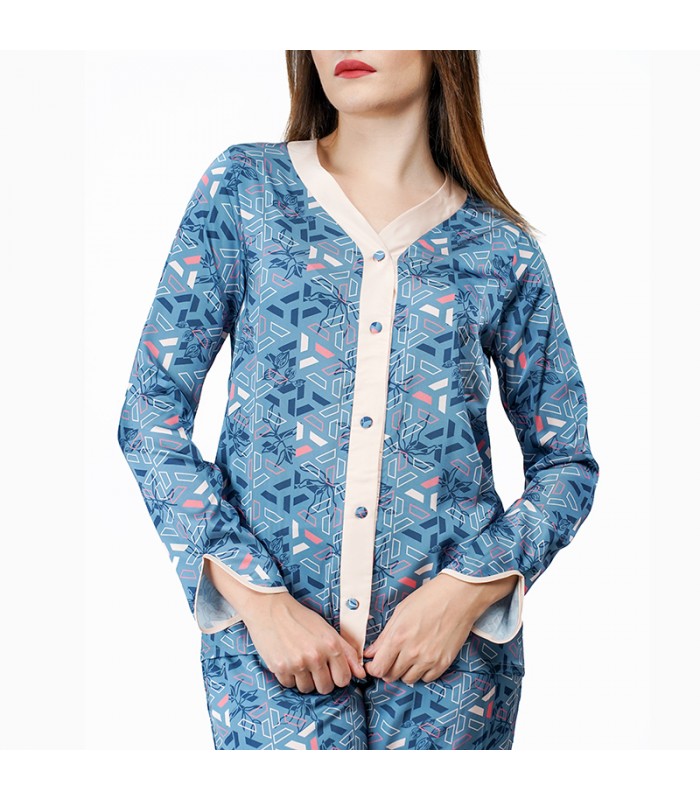 Chemise à Manches en Satin