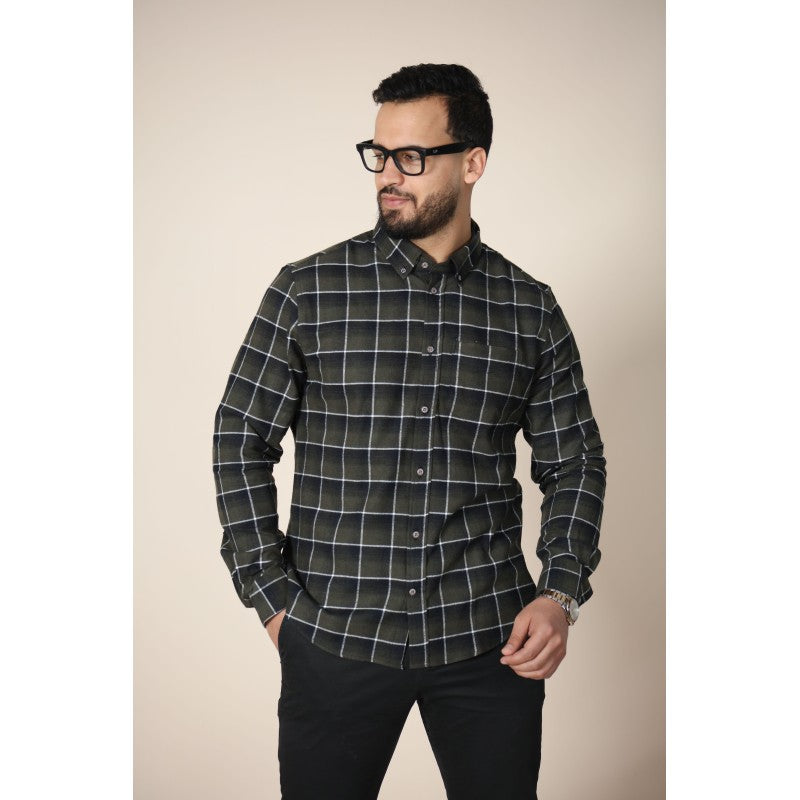 Chemise Homme Classique | Motif Carreaux Slim Fit
