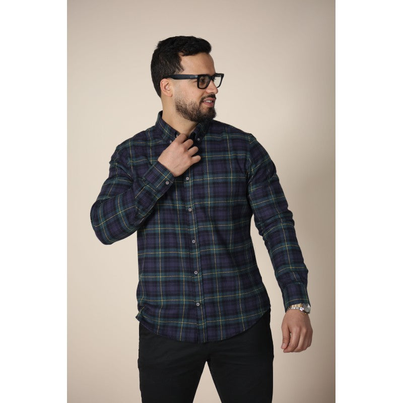 Chemise Homme Classique | Motif Carreaux Slim Fit