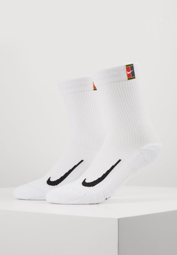 COURT MULTIPLIER CUSHIONED 2 PACK UNISEX - Chaussettes de sport - white