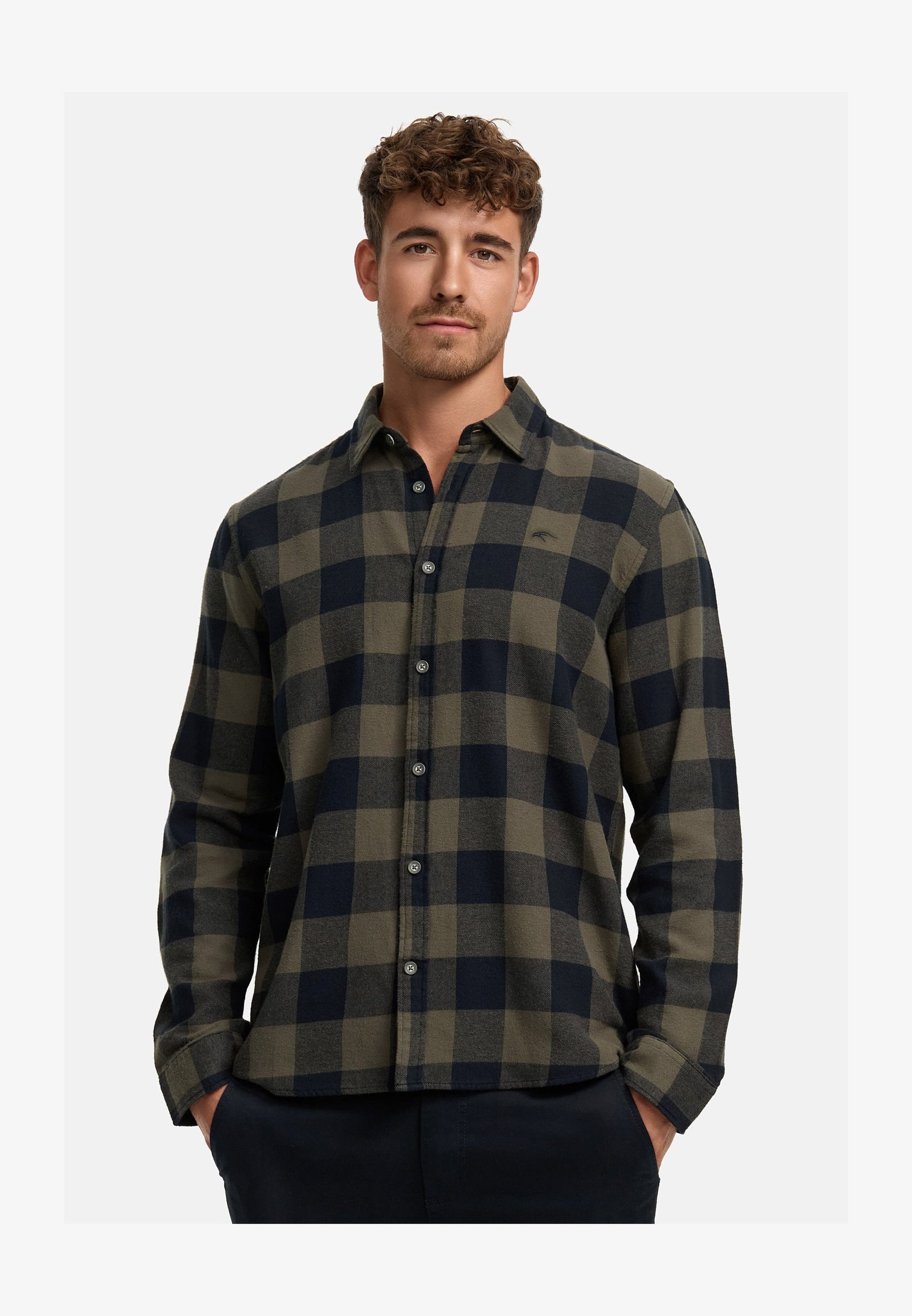 LANGARM - Chemise - army