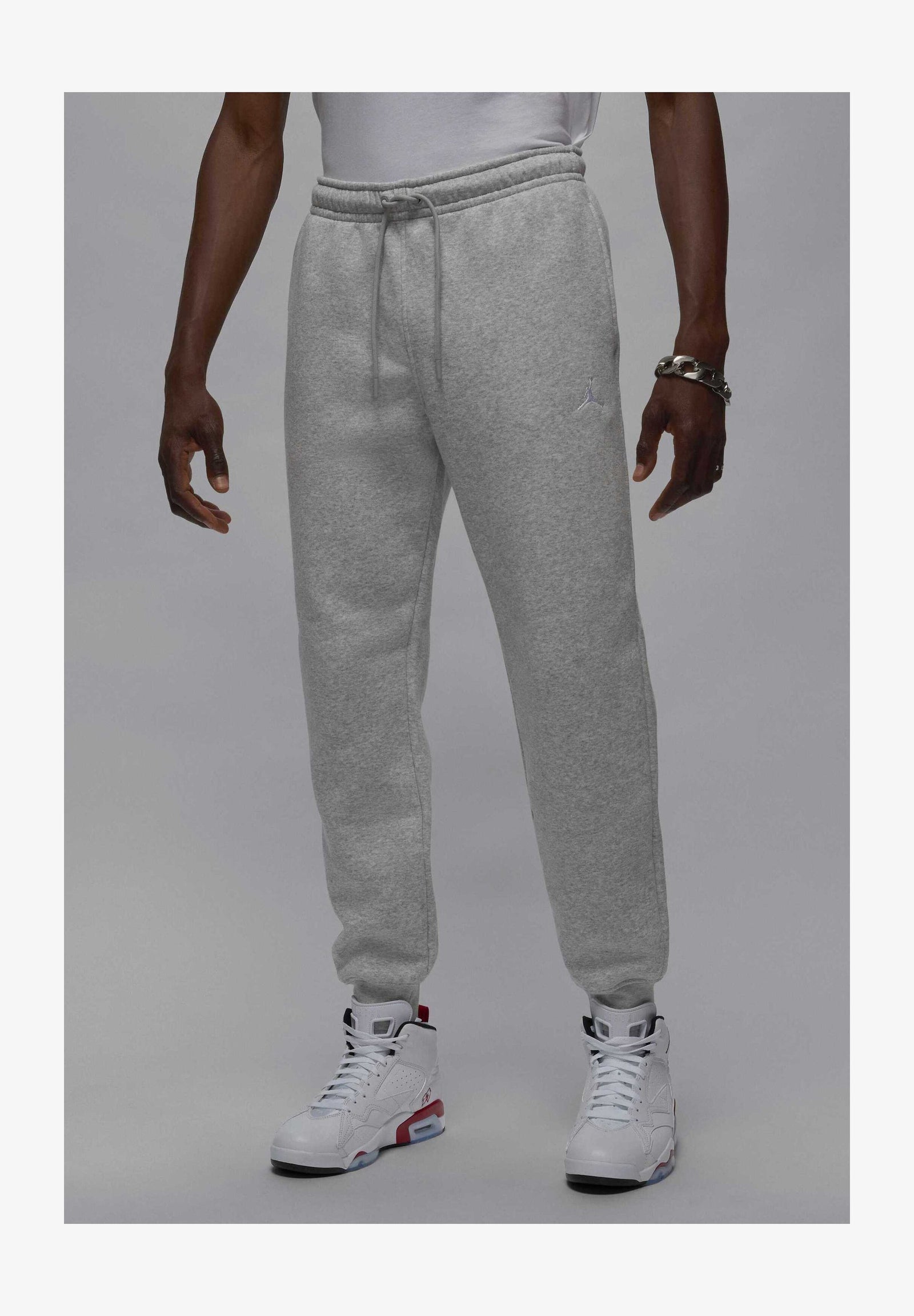 PANT - Pantalon de survêtement - grey heather/white