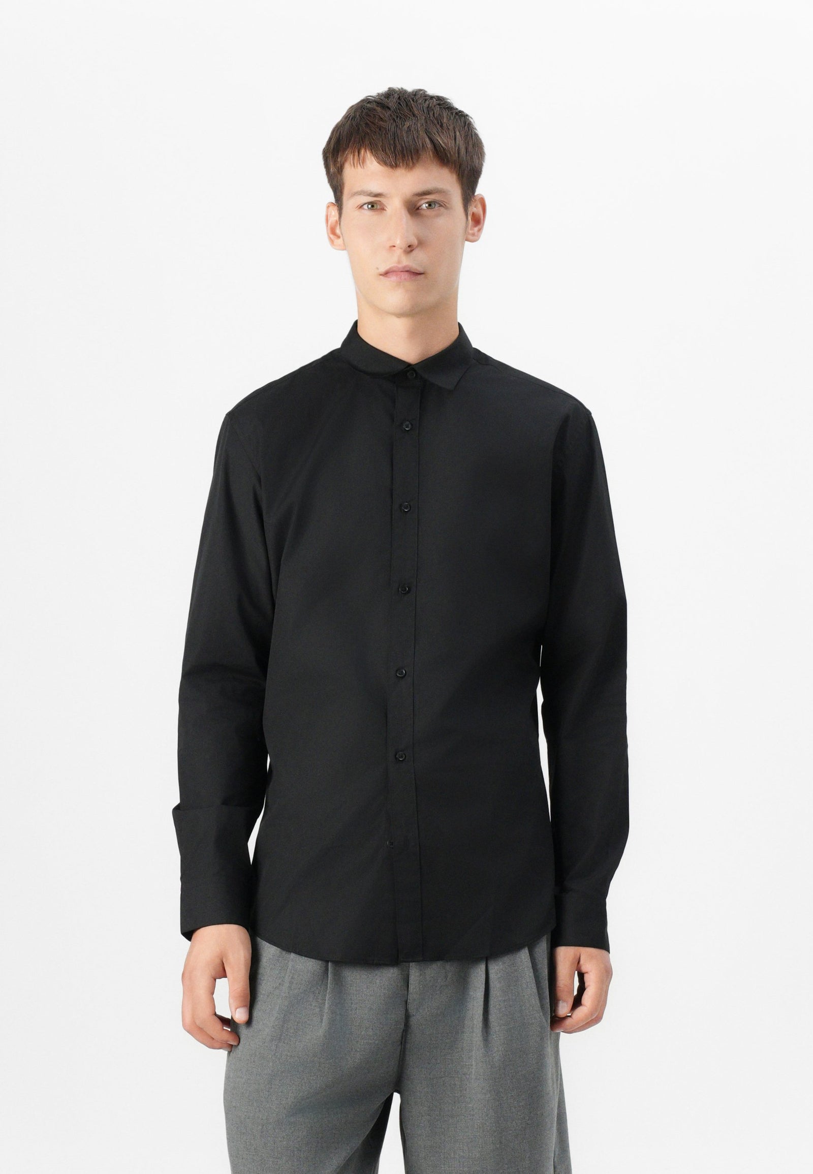 JJJOE PLAIN - Chemise - black