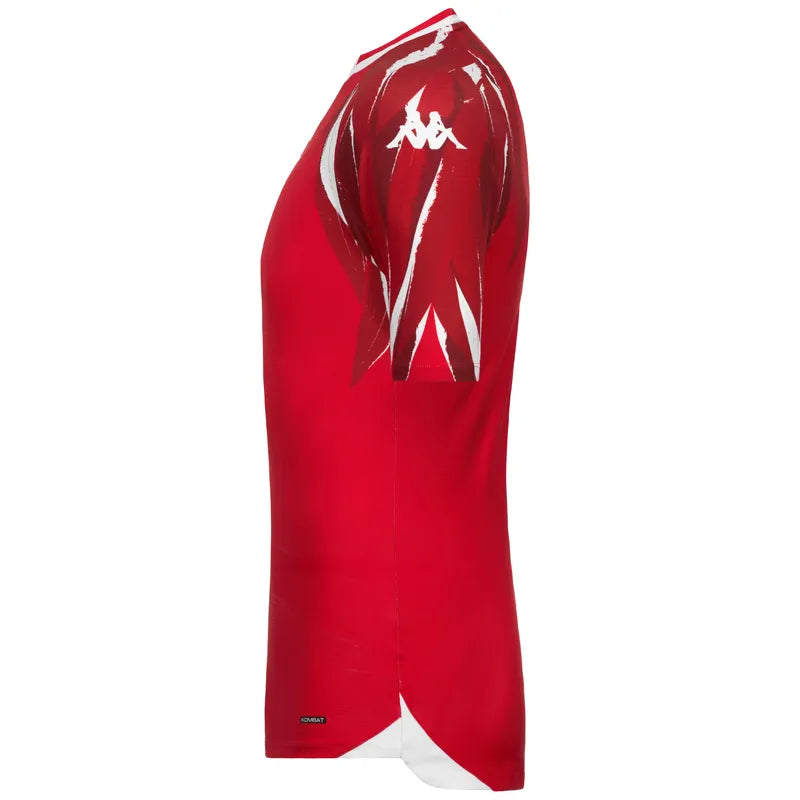 Kappa Maillot de Football Tunisie Away 2026-27 Rouge-Blanc KOMBAT 34255SW A00