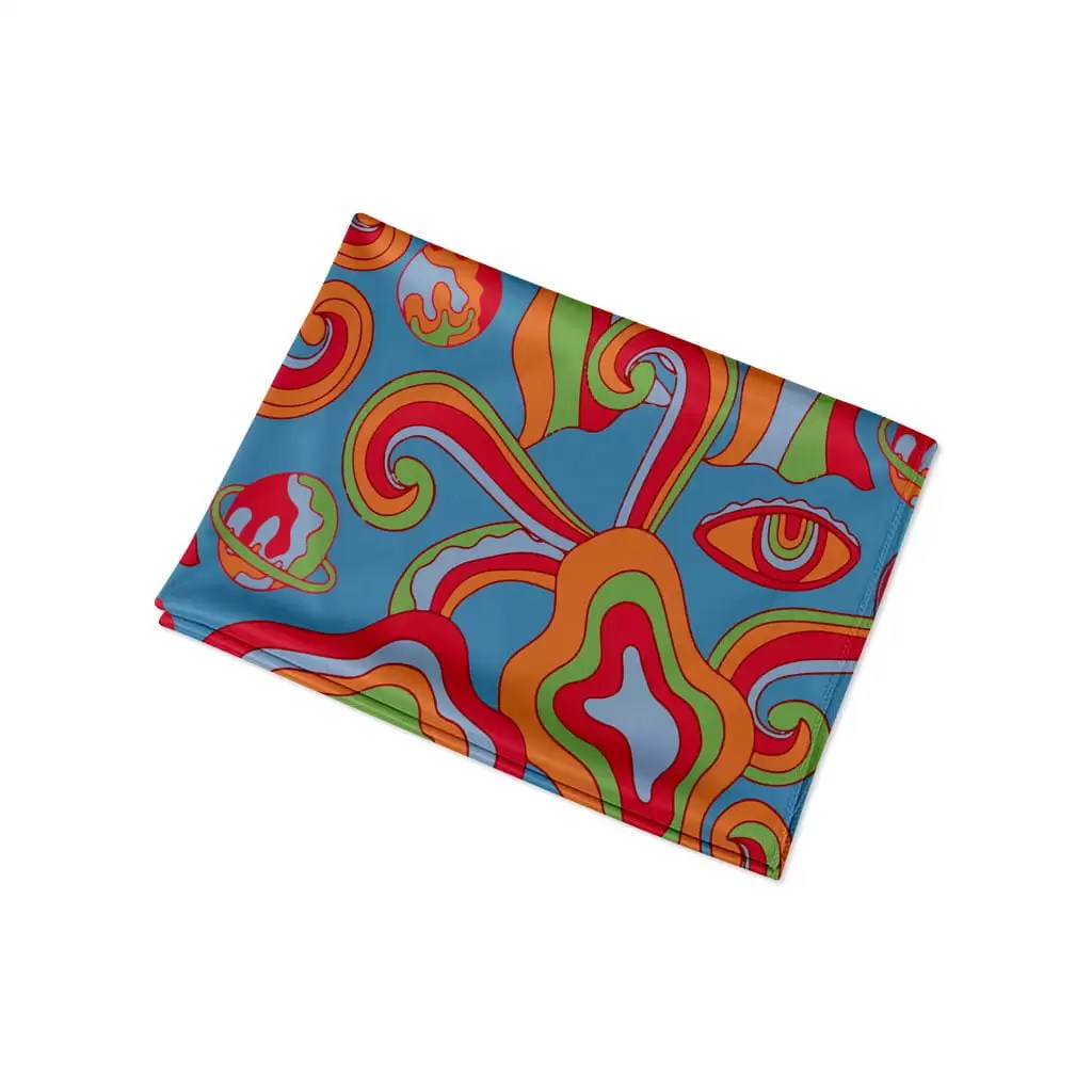 Foulard Psychédélique Bleu