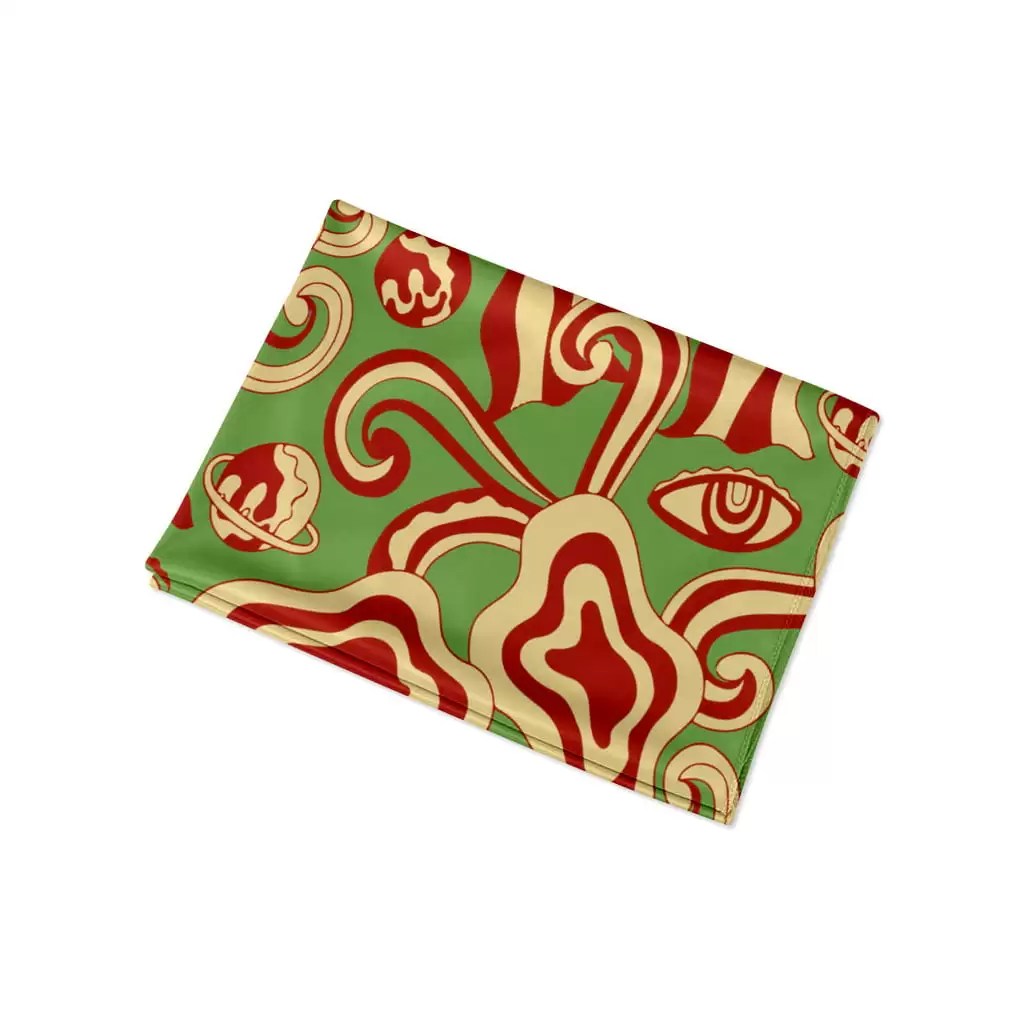 Foulard Psychédélique Vert