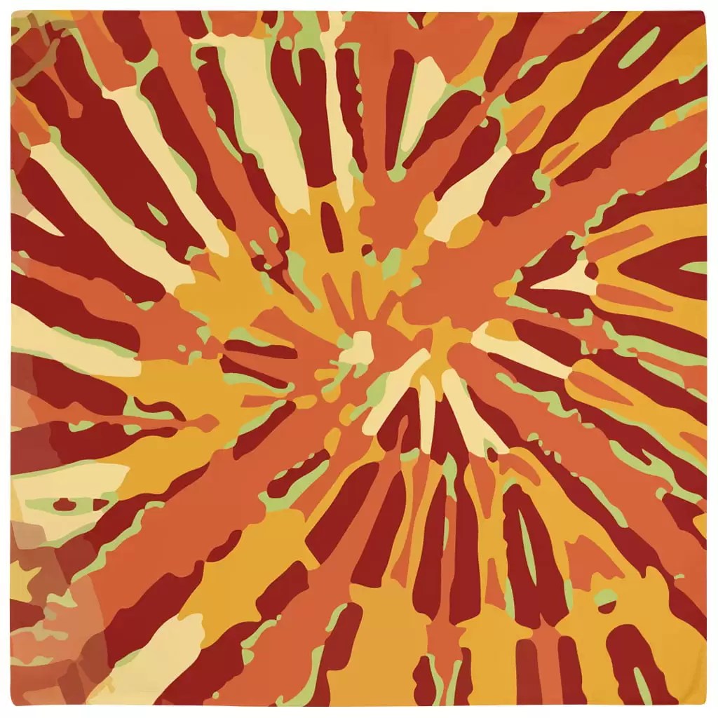 Foulard Tie Dye Orange