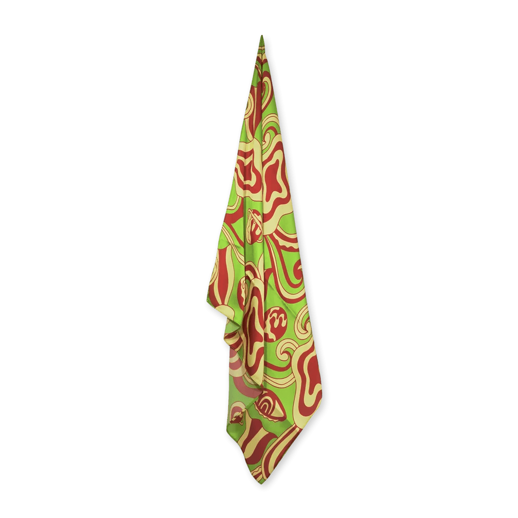 Foulard Psychédélique Vert