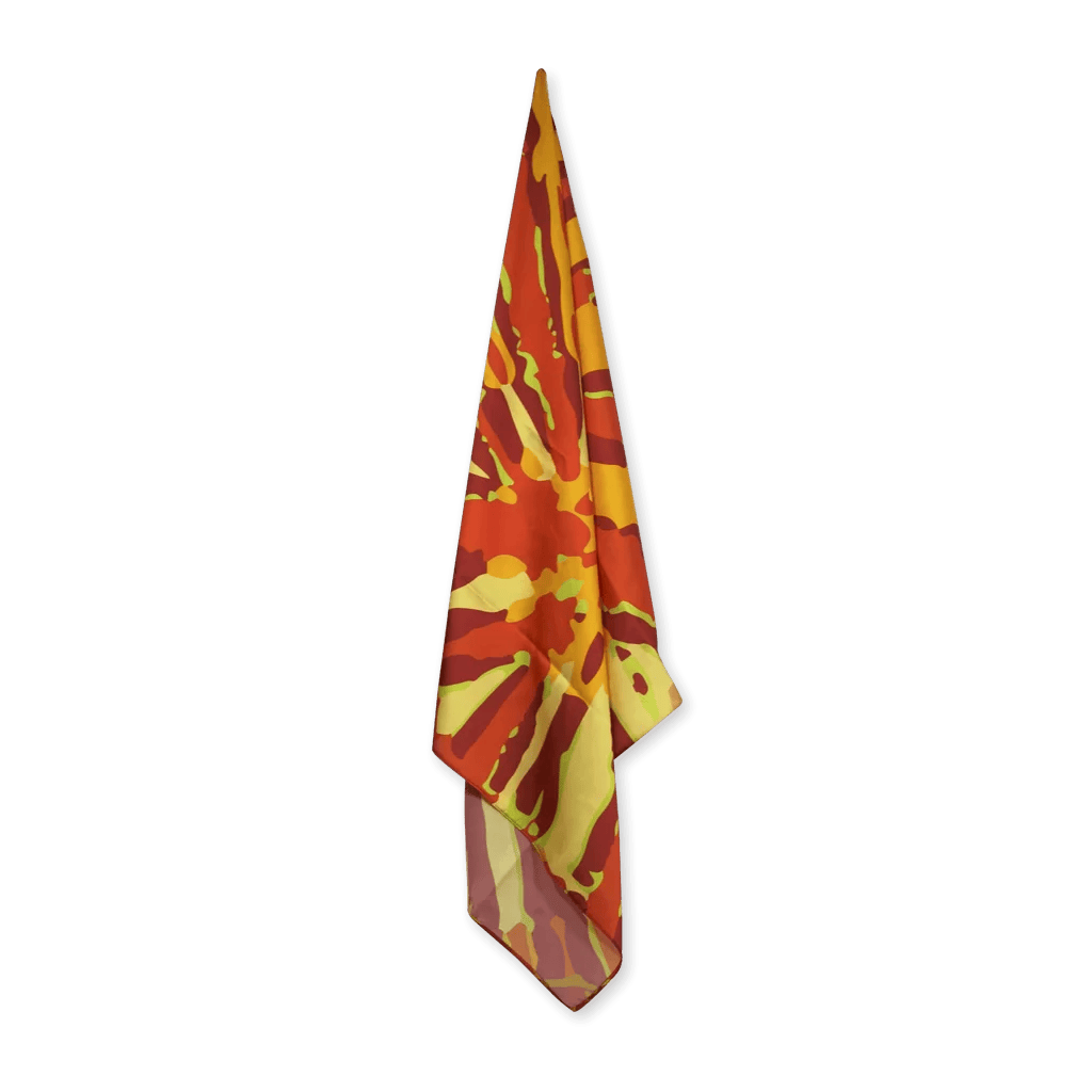 Foulard Tie Dye Orange