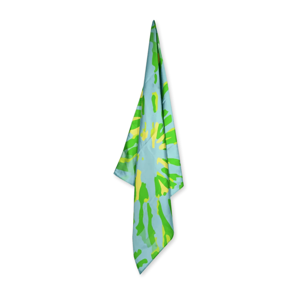 Foulard Tie Dye Vert Bleu