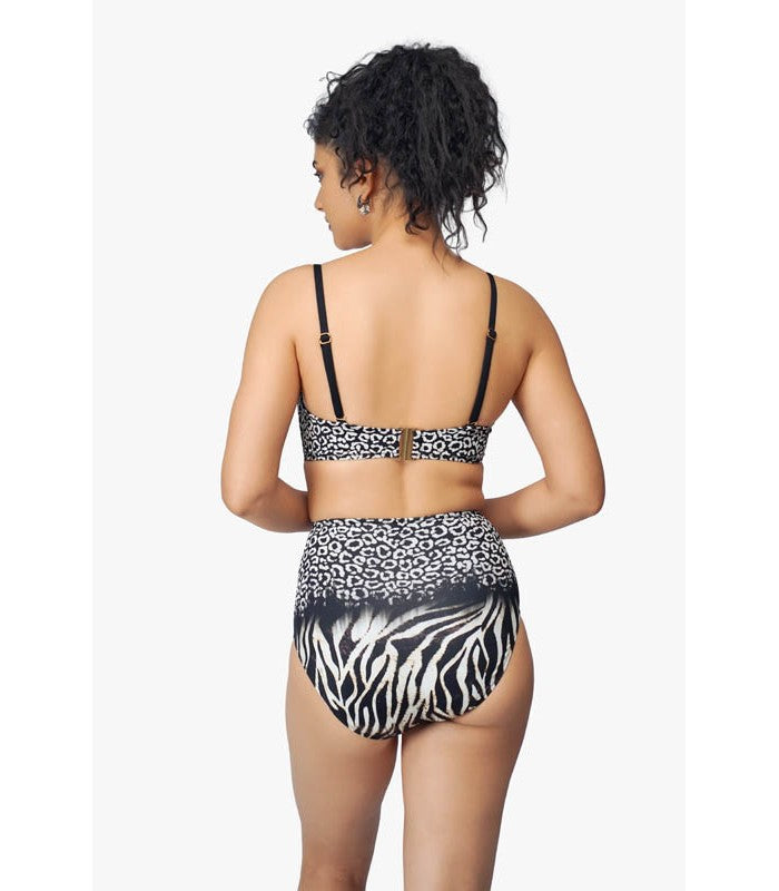 Haut de Bikini Bandeau Zèbre