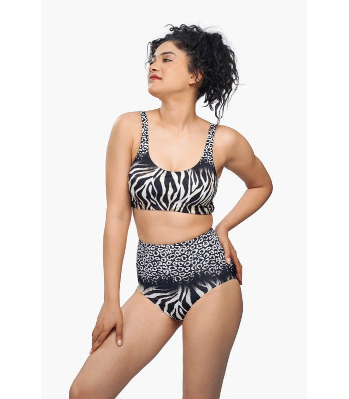 Haut de Bikini Top Zèbre