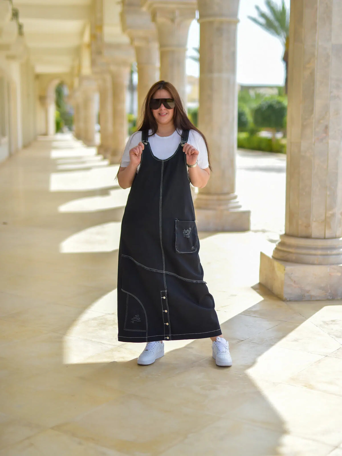 Robe Salopette en Jean Noir