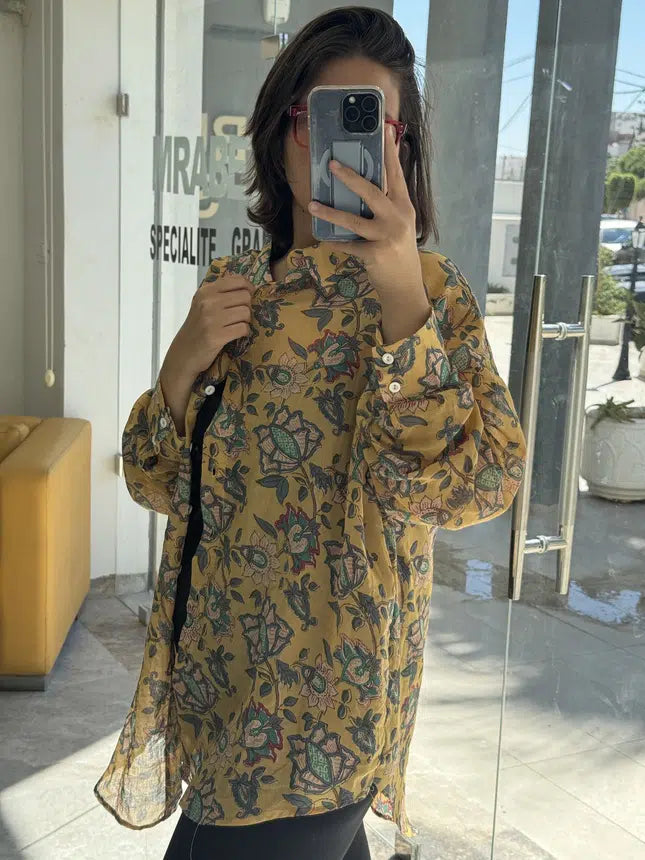 Chemise en Fibrane de Coton Imprimée