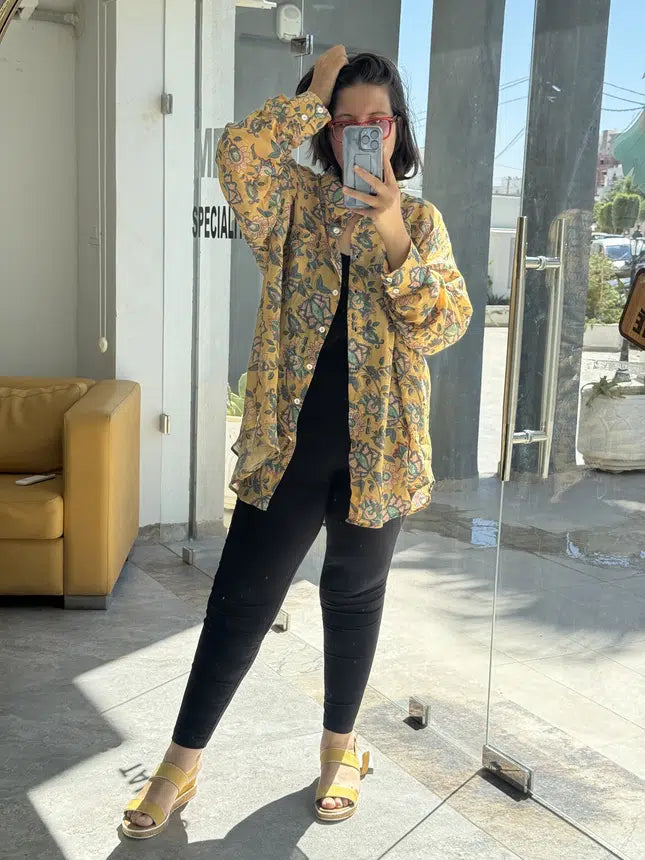 Chemise en Fibrane de Coton Imprimée