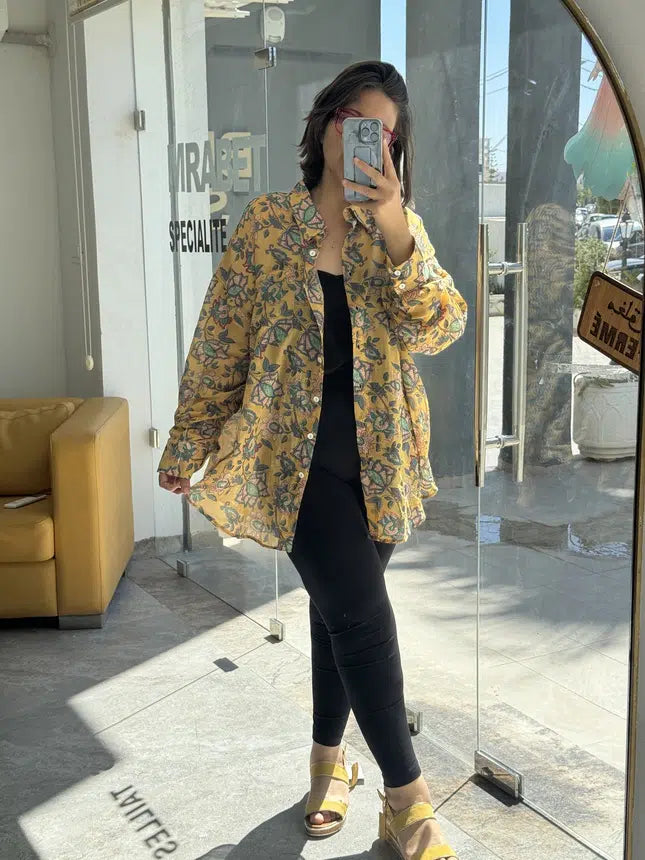 Chemise en Fibrane de Coton Imprimée