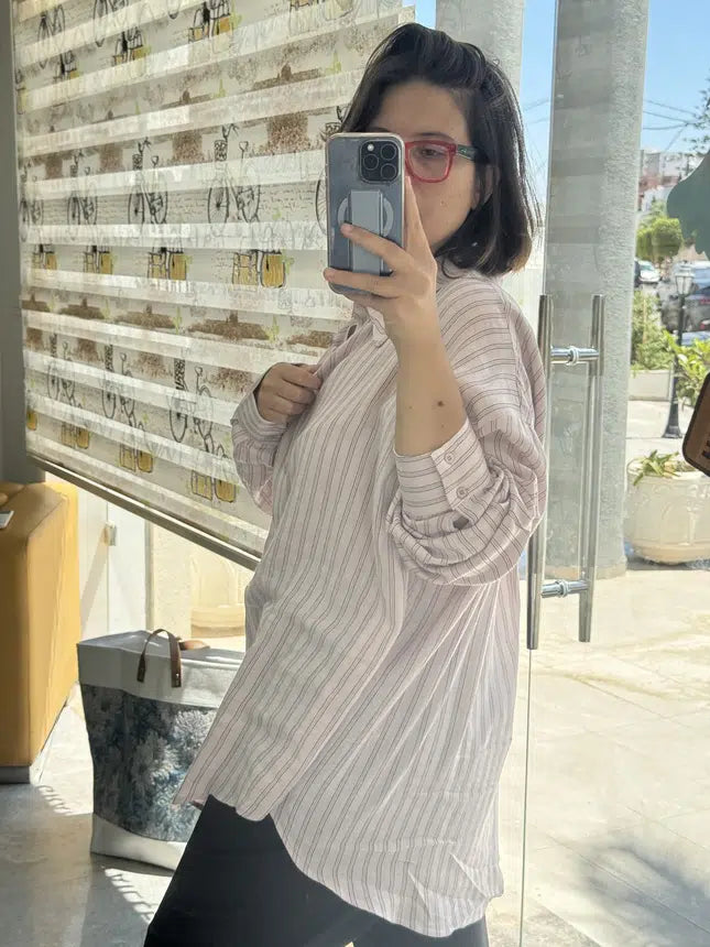 Chemise en Coton à Rayures