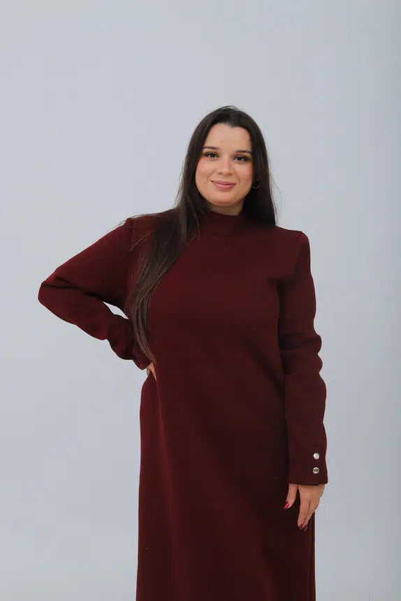 Robe Molleton Bordeaux