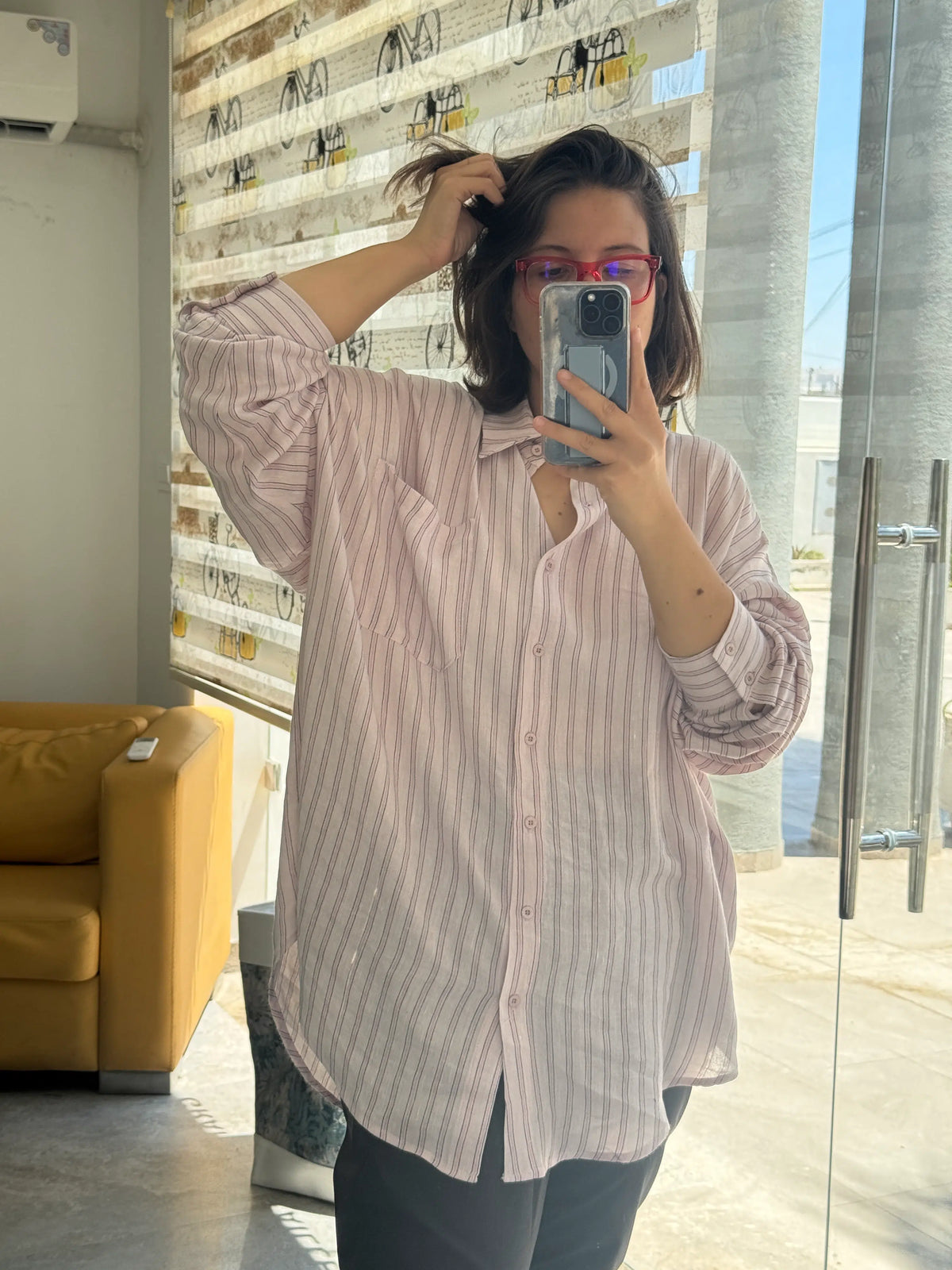 Chemise en Coton à Rayures