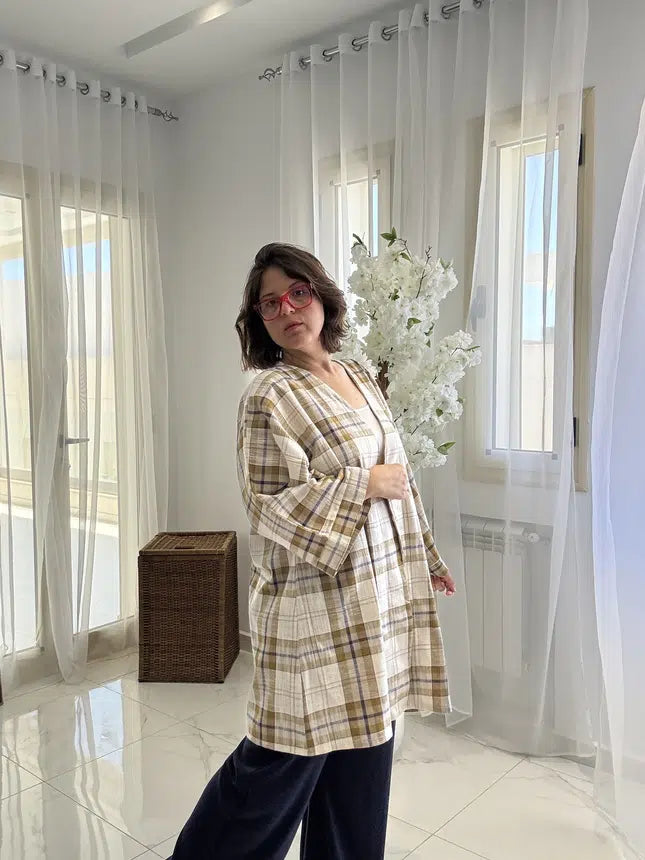 Kimono en 100% Lin