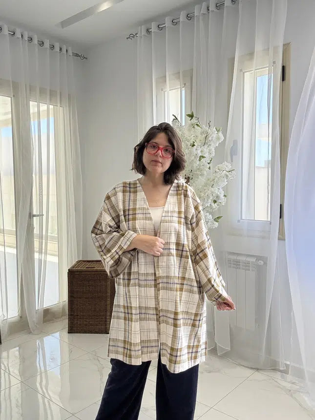 Kimono en 100% Lin