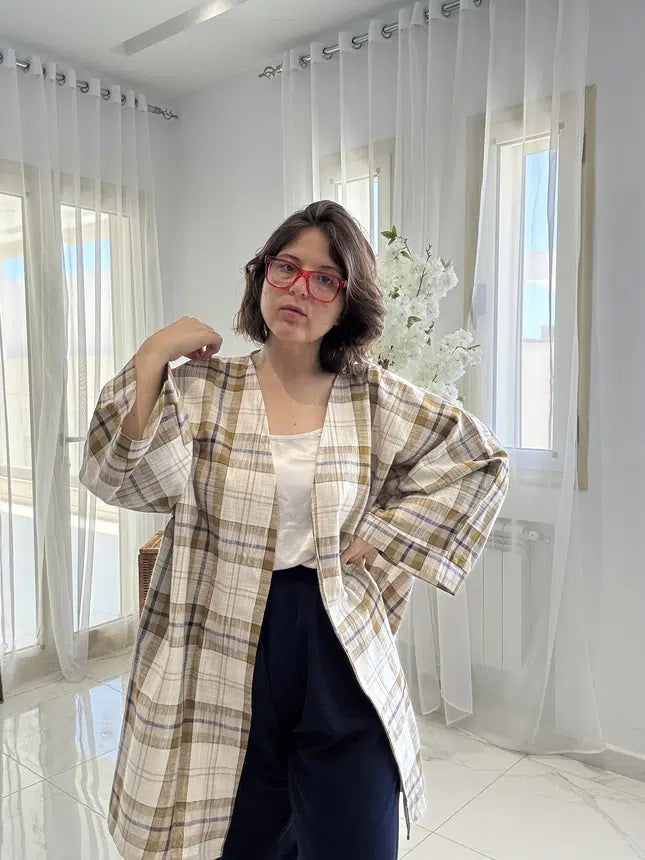Kimono en 100% Lin