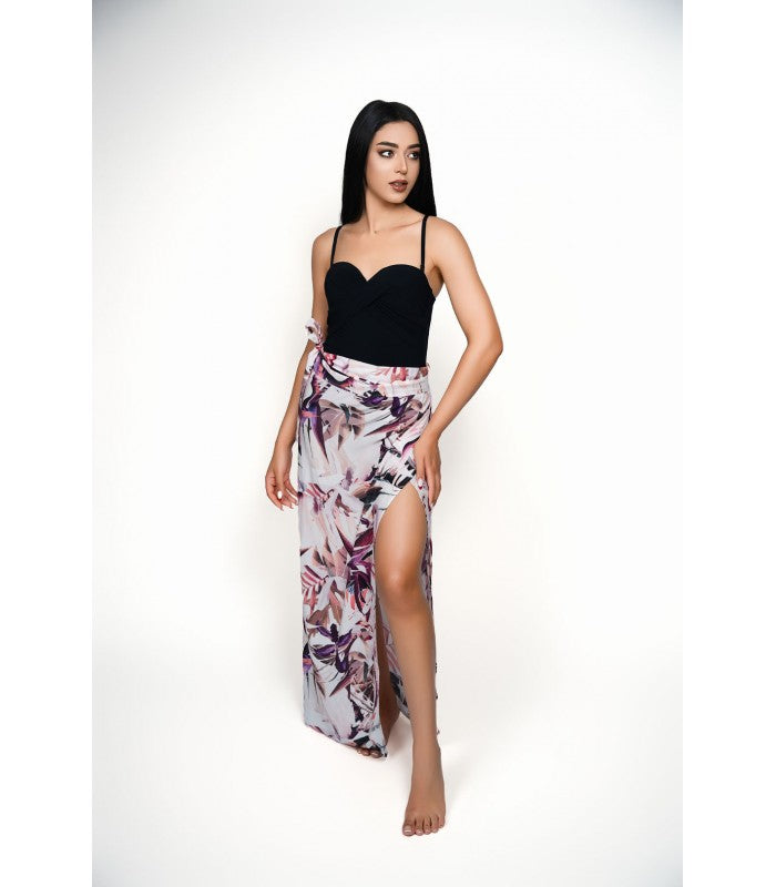 Jupe Portefeuille en Viscose
