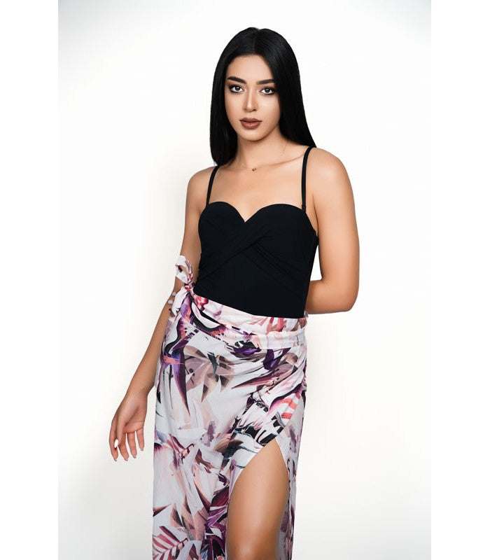 Jupe Portefeuille en Viscose
