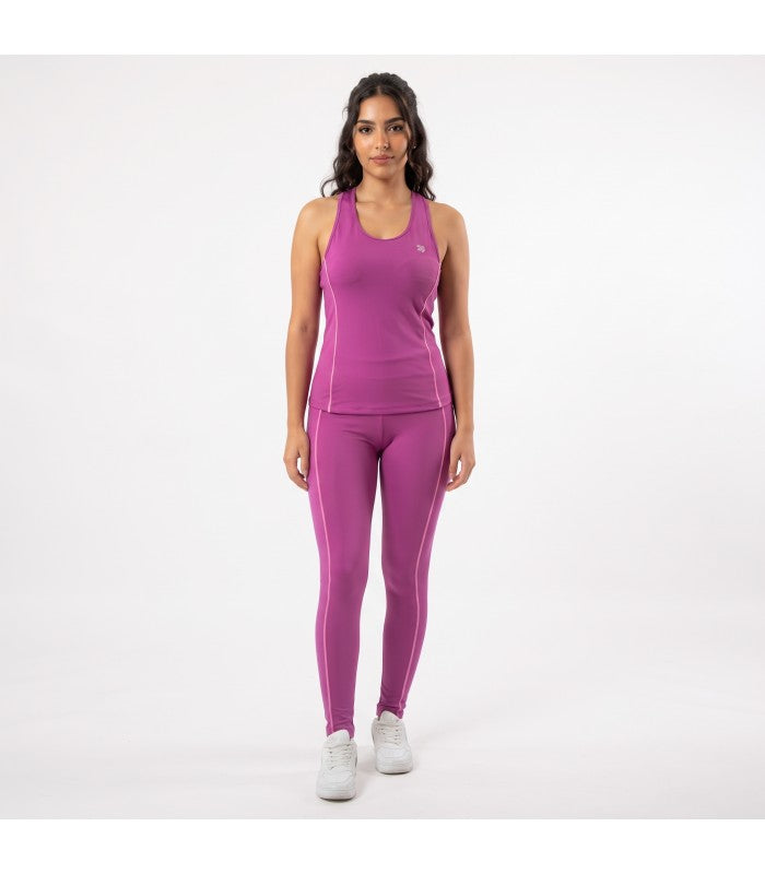 Legging de Sport à Détails Contrastés