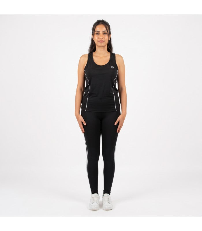 Legging de Sport à Détails Contrastés