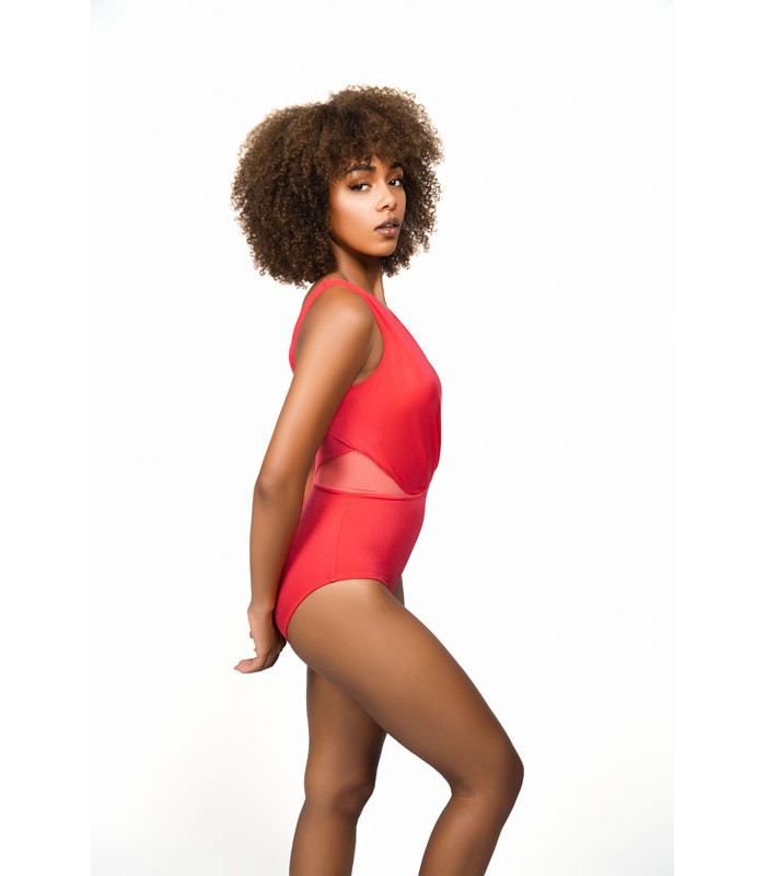 Maillot en tulle rose