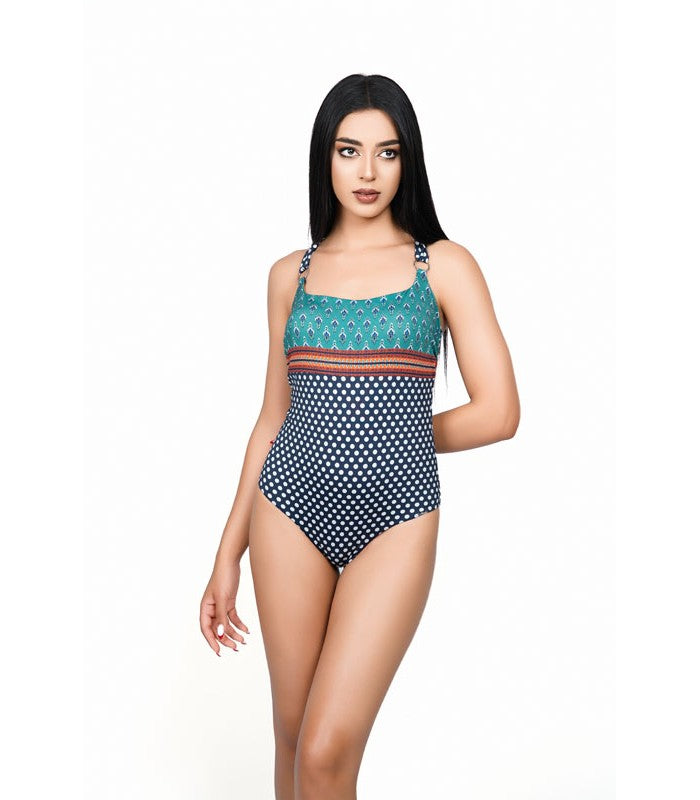 Maillot Une Pièce Col Carré