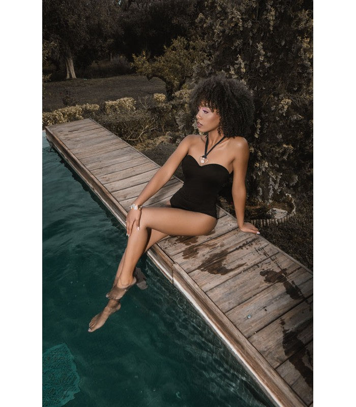 Maillot Une Pièce Darya Noir