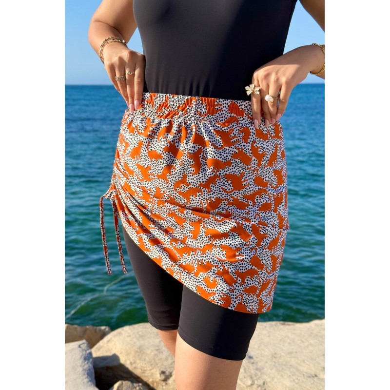 Maillot de Bain 2 Pièces – Combinaison Short & Cache-jupe