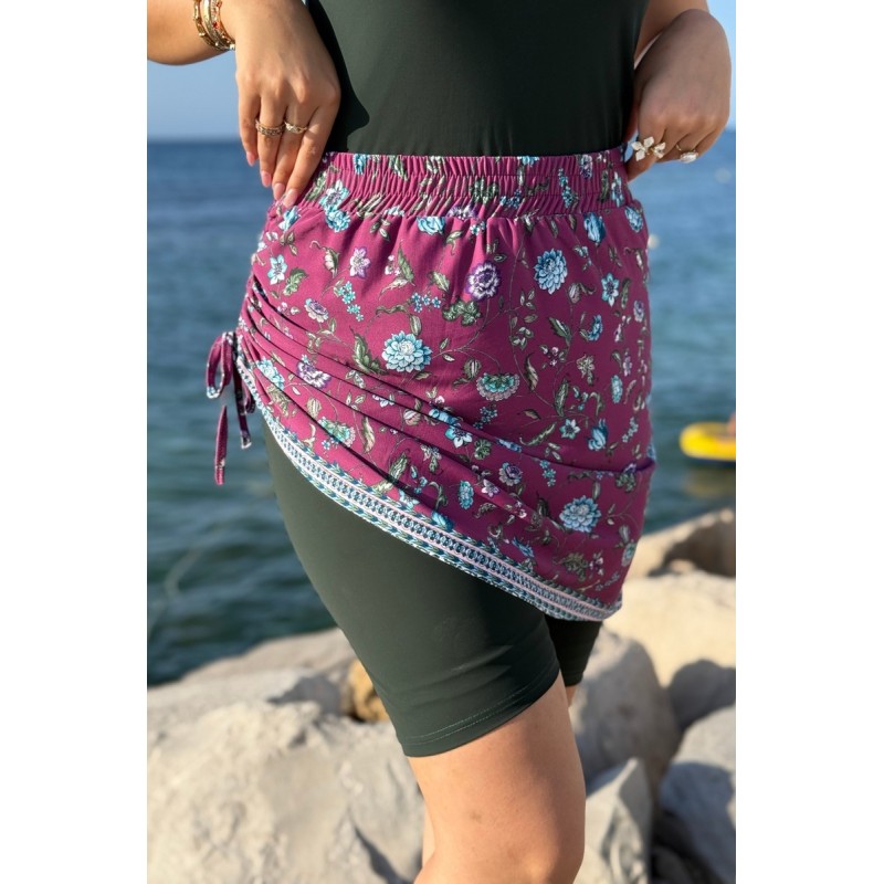 Maillot de Bain 2 Pièces – Combinaison Short & Cache-jupe