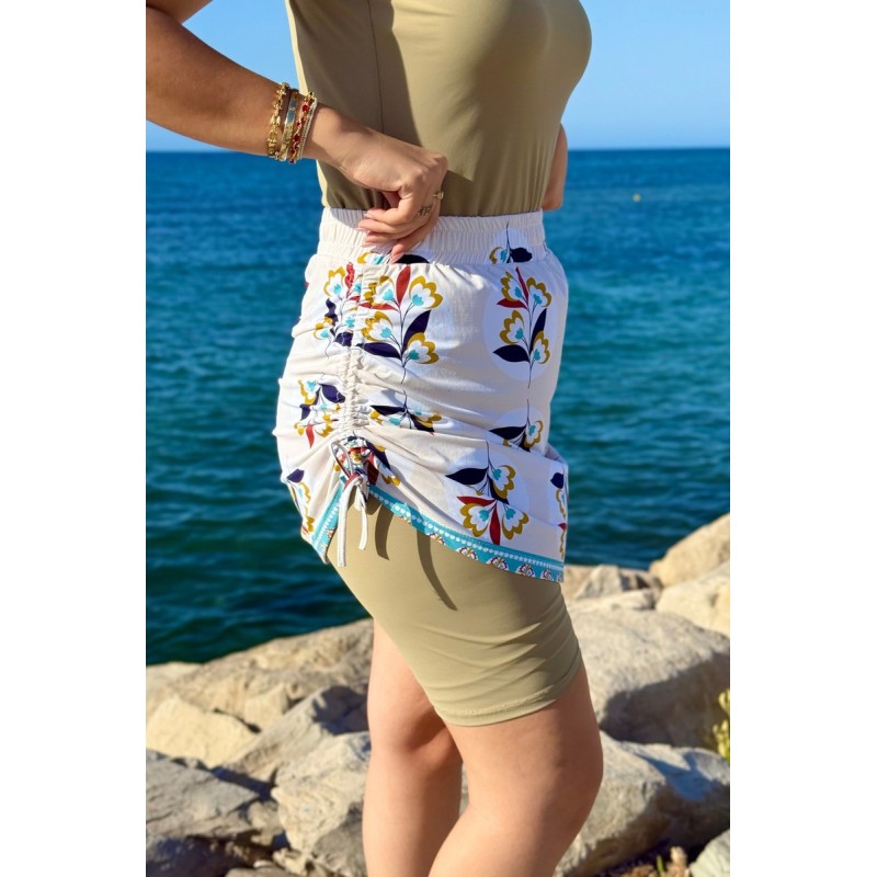 Maillot de Bain 2 Pièces – Combinaison Short & Cache-jupe