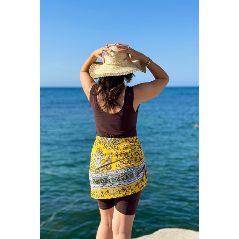 Maillot de Bain 2 Pièces – Combinaison Short & Cache-jupe