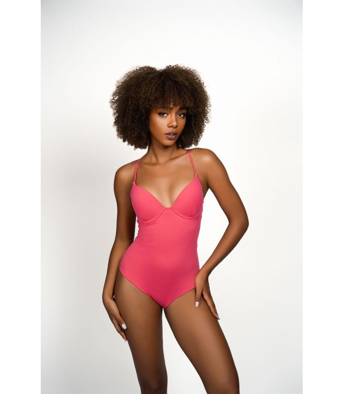 Maillot à double rembourrage et lacet au dos