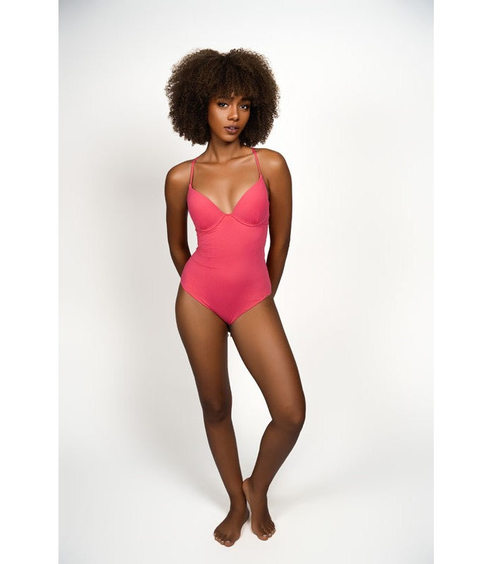 Maillot à double rembourrage et lacet au dos