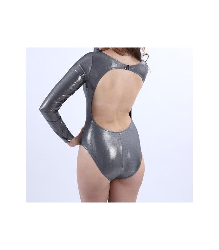 Maillot Une Pièce Lamé à Manches