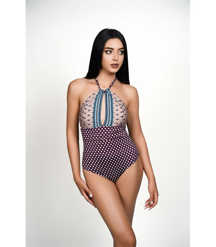 Maillot Une Pièce Lana à Découpe Goutte